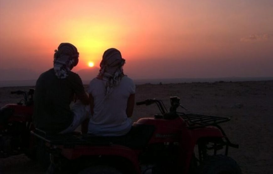 Marsa Alam: Sunset Quad Bike & Safari Tour BBC Dinner And Desert Show
