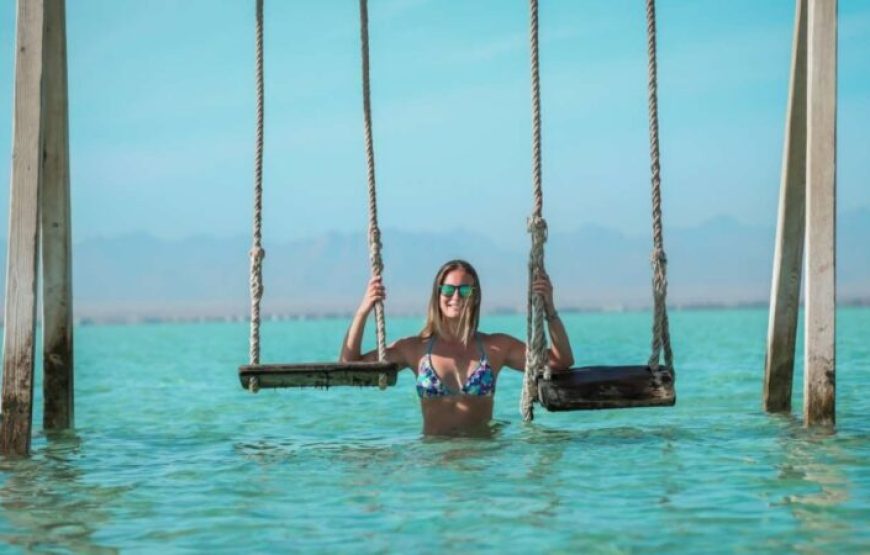 Hurghada: Orange Bay & Paradise Islands Speedboat Trip