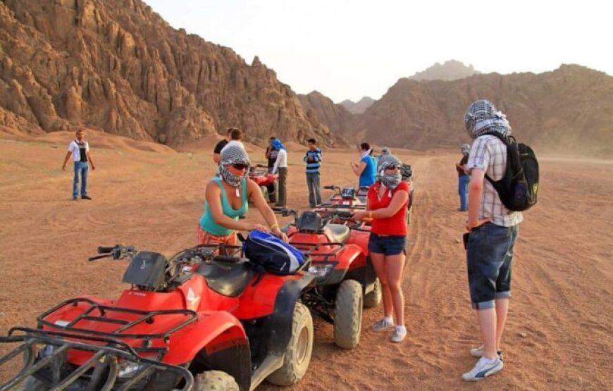 Makadi Bay: Sunrise Quad Bike Adventure And Giftun Island Snorkeling Trip