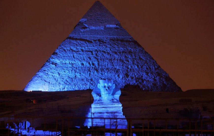 Kairo: Ton- und Lichtshow an den Pyramiden von Gizeh mit Abendessen