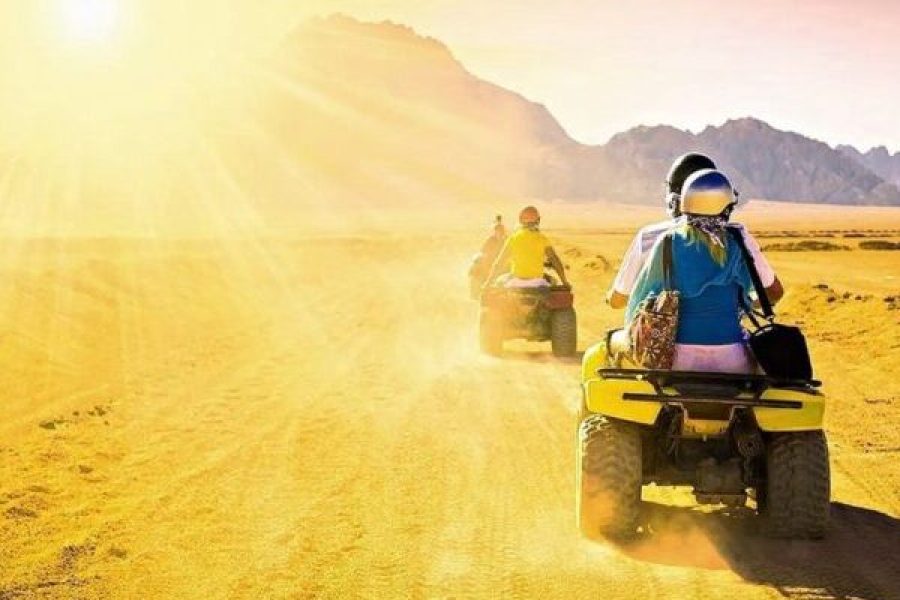 Soma Bay: Safari-Tour, Quad-Bike, Beduinendorf und BBQ-Abendessen mit Show